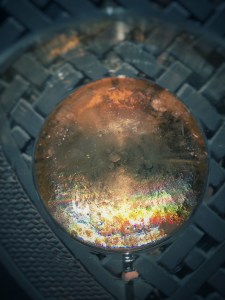 Pretty ice crystals... and crunchy, too! 